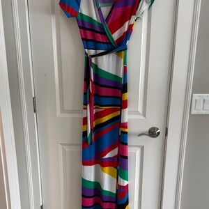 Colorful Striped Maxi Dress